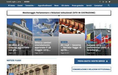 sito web per news parlamento